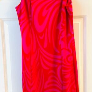 MICHAEL Michael Koees Red and Pink Dress
